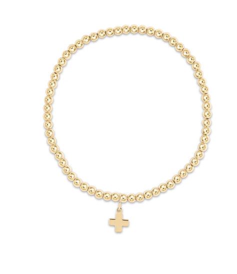 Enewton EXTENDS Classic Gold Signature Cross Gold Charm Bracelet