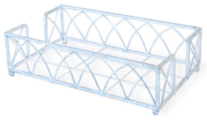 Arch Silver Leaf Guest Napkin Caddy