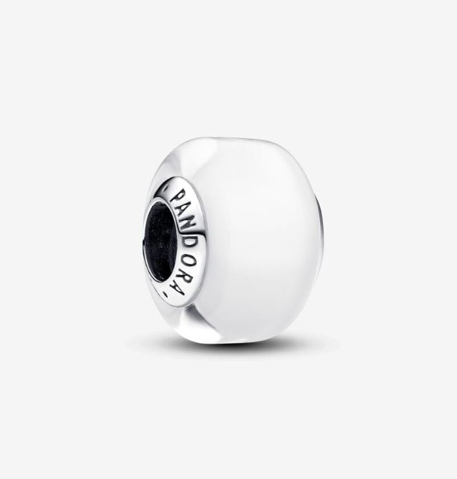 PANDORA™ White Mini Murano Glass Charm