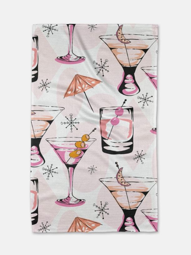 Cocktail Hour Tea Towel