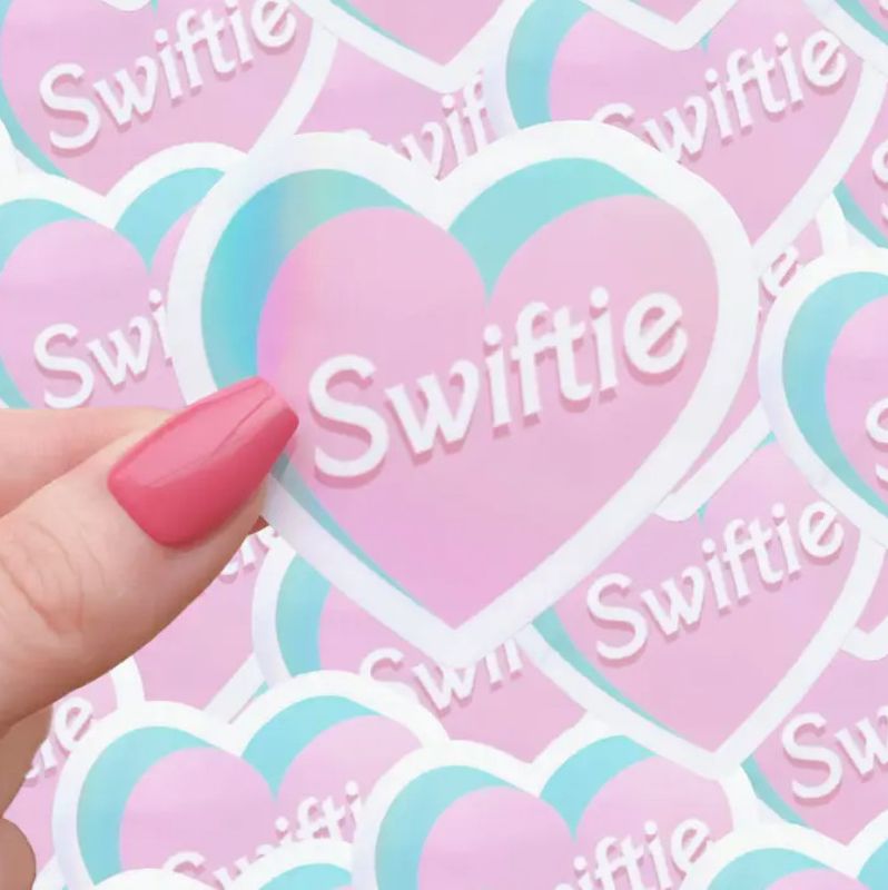 Holographic Swiftie Heart Sticker