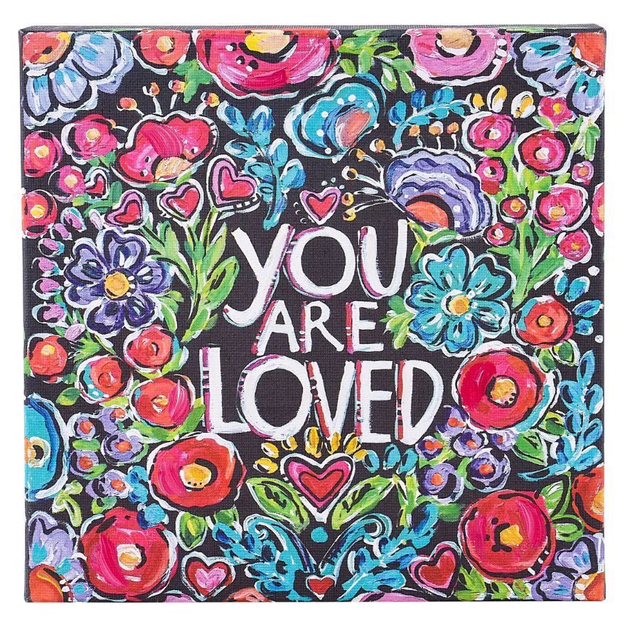 You Are Loved Flower Small Canvas