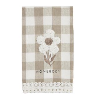 Homebody Flower Crochet Tea Towel