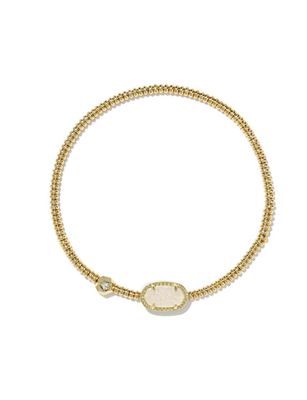 The Grayson Stretch Bracelet Gold Iridescent Drusy
