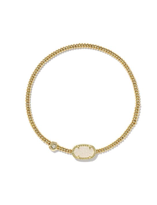 The Grayson Stretch Bracelet Gold Iridescent Drusy