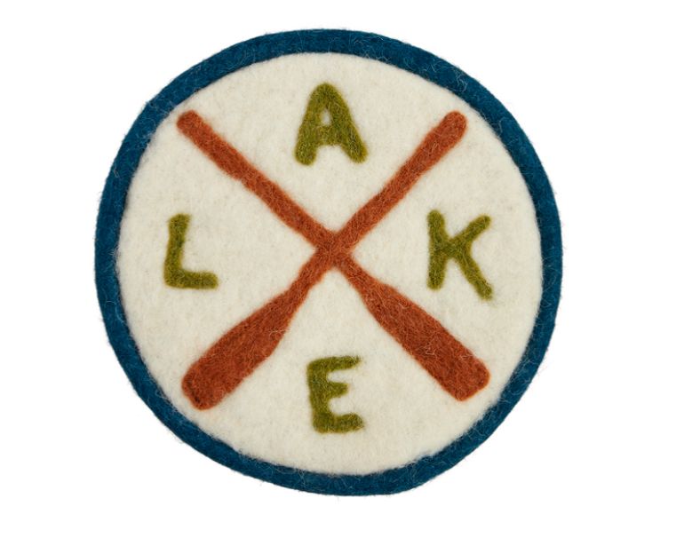 Oars Felt Wool Lake Trivet