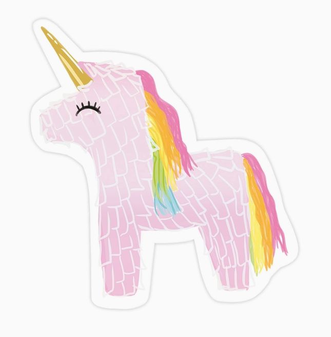 Unicorn Pinata Sticker