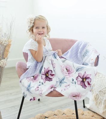 Vintage Floral Blanket 30x40