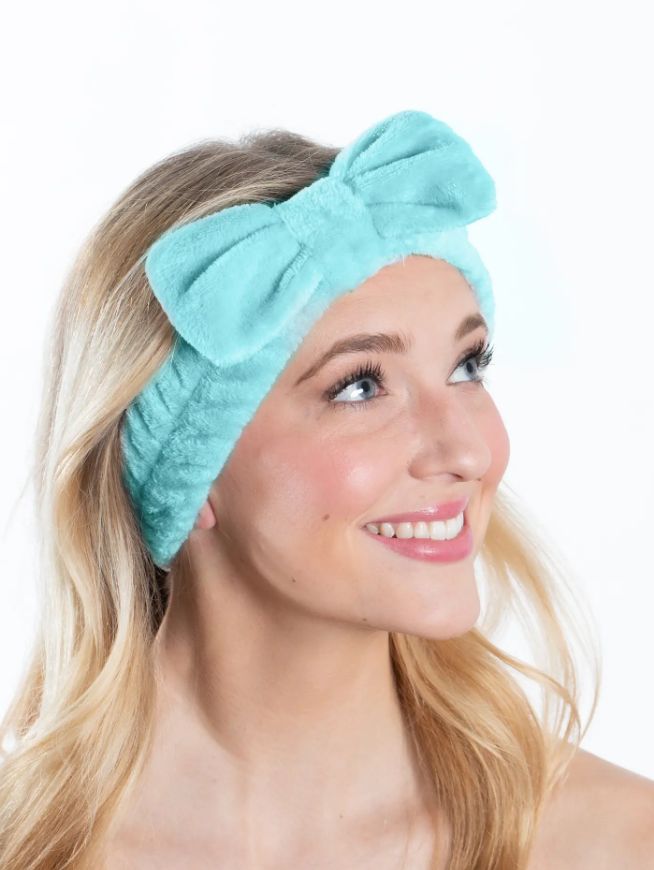 Plush Spa Headband with Bow