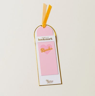 Heart Books Acrylic Bookmark