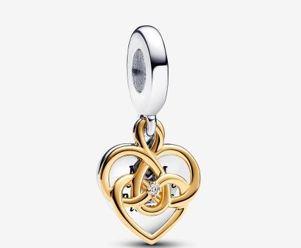 PANDORA™  Lab-Grown Diamond &quot;You Are So Precious to Me&quot; Mom Double Dangle Charm