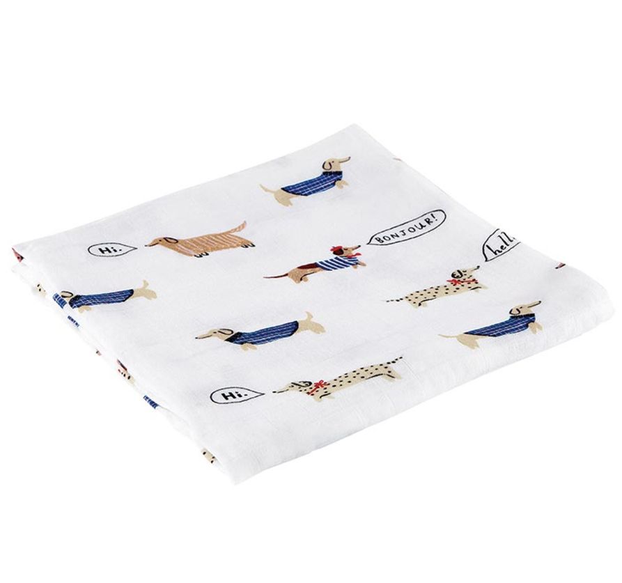 Bonjour Swaddle Blanket in Bag