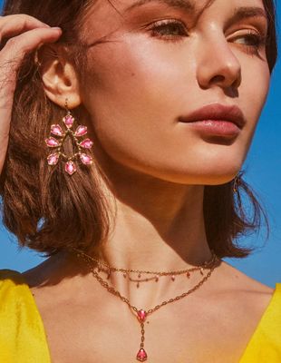 The Camry Y Necklace Gold Azalea Illusion
