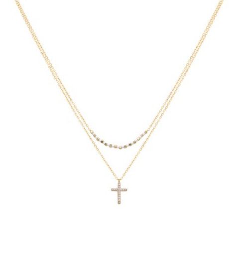 The Fro Necklace Gold White