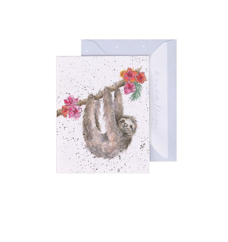 Hanging Around Sloth Gift Enclosure Card