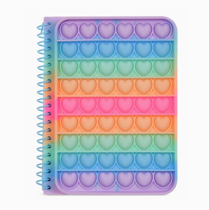 Heart Stripe Popper Journal