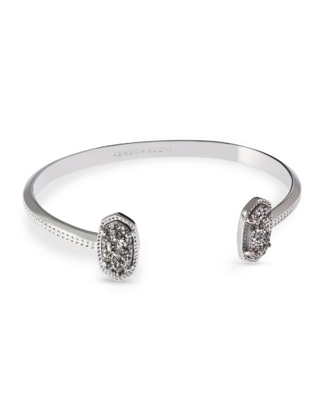 The Elton Bracelet Silver Platinum Drusy