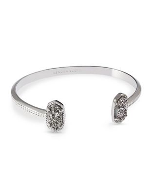 The Elton Bracelet Silver Platinum Drusy