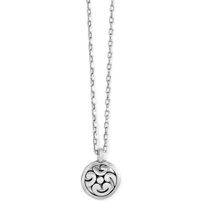 Contempo Medallion Petite Necklace Silver