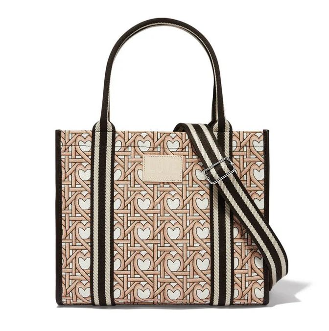 Woven Hearts Canvas Carry All