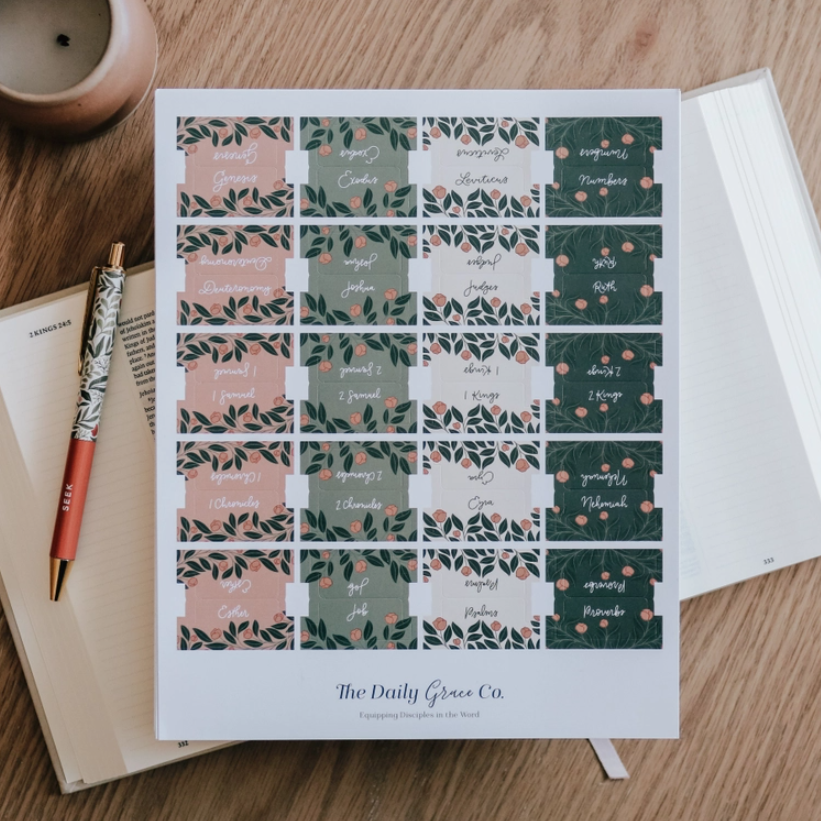 Garden Floral Bible Tabs