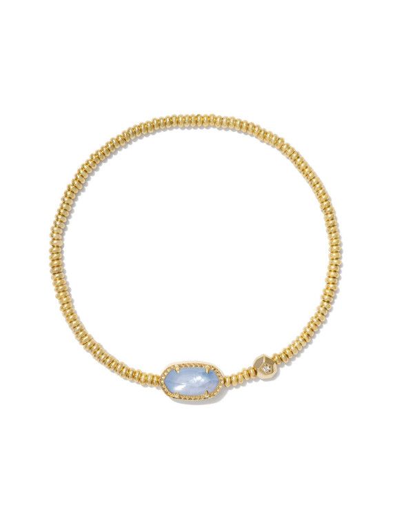The Grayson Stretch Bracelet Gold Periwinkle Illusion