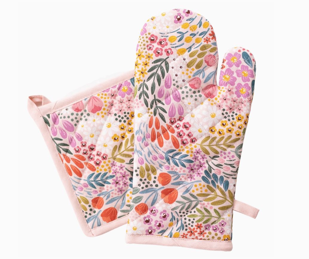 Summer Meadows Oven Mitt &amp; Pot Holder
