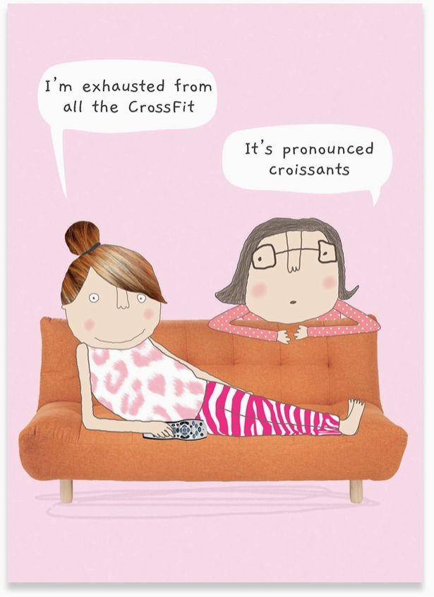 Crossfit Rosie Birthday Card