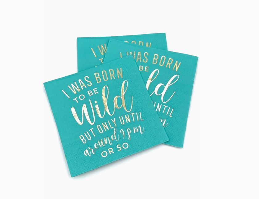 Born to be Wild Cocktail Napkin