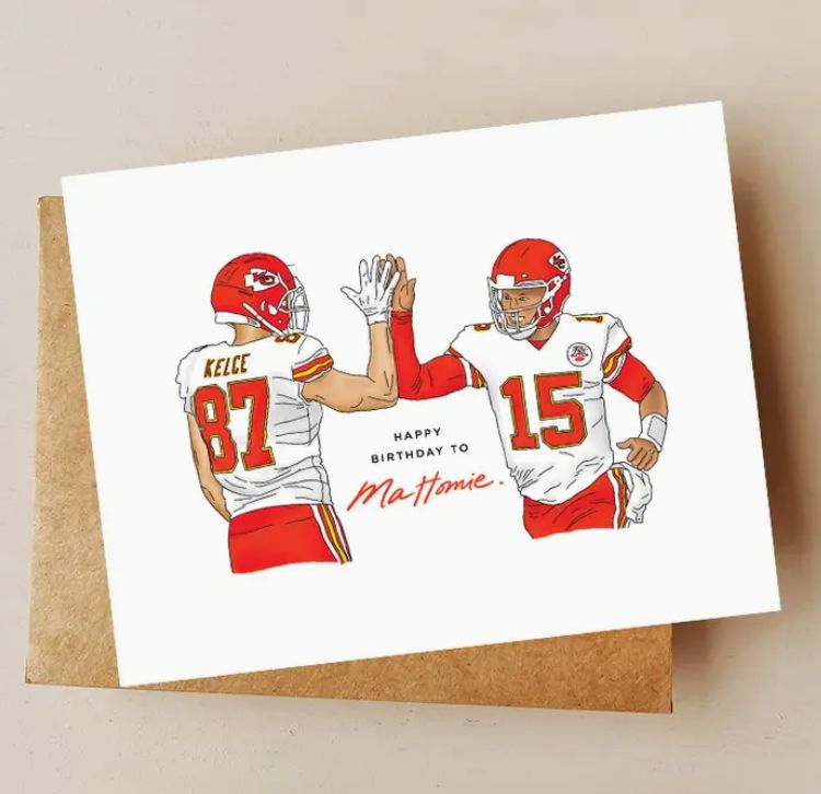 Mahomie Football Birthday Card