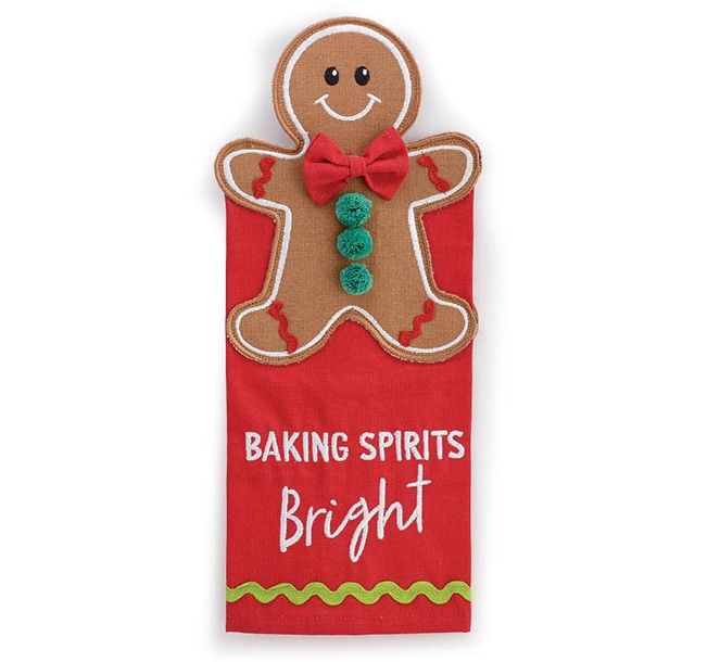 Baking Spirits Gingerbread Tea Towel