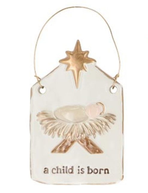 Divine Night Child is Born Ornament