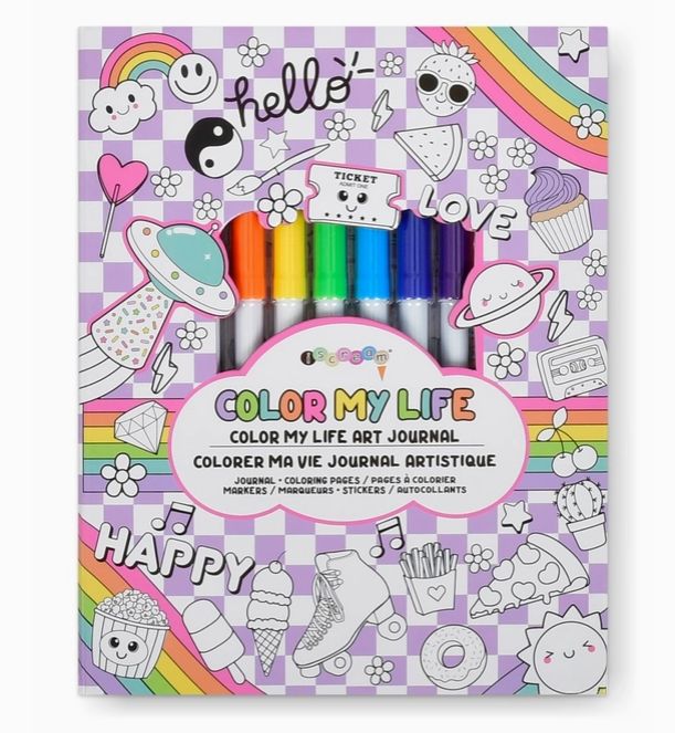 Color My Life Art Journal with Markers