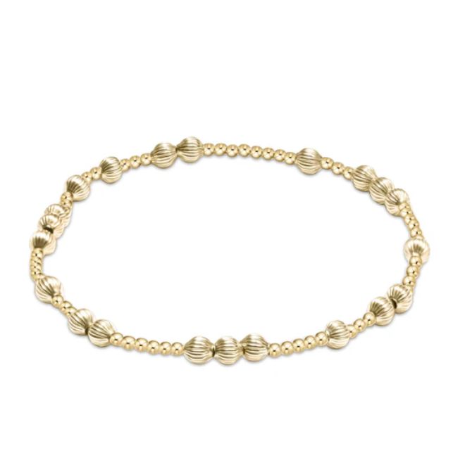 Hope Unwritten Dignity 4mm Bead Bracelet Gold