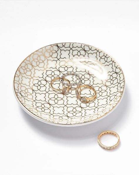 Filigree Ring Dish Gold