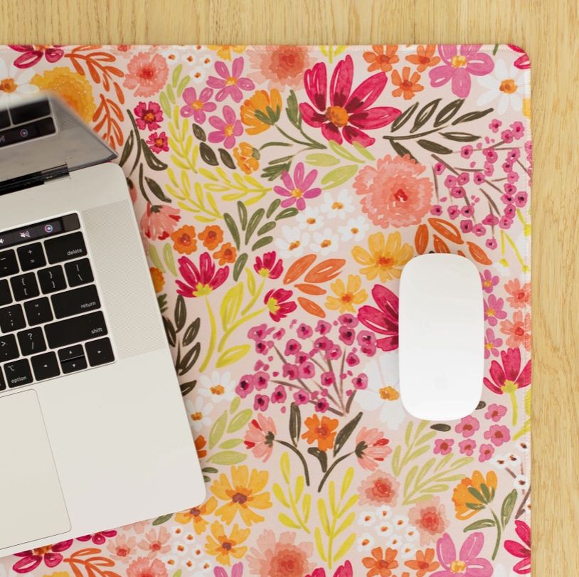 Primrose Petals Desk Pad Regular Size