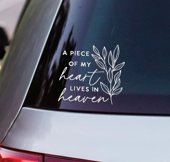 Heart in Heaven Vinyl Decal