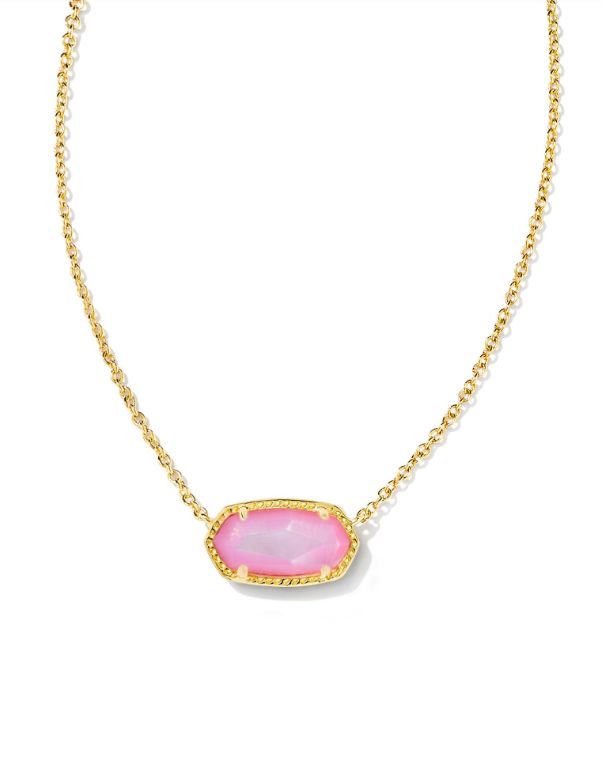 Elisa Necklace Gold Blush Ivory Mother of Pearl