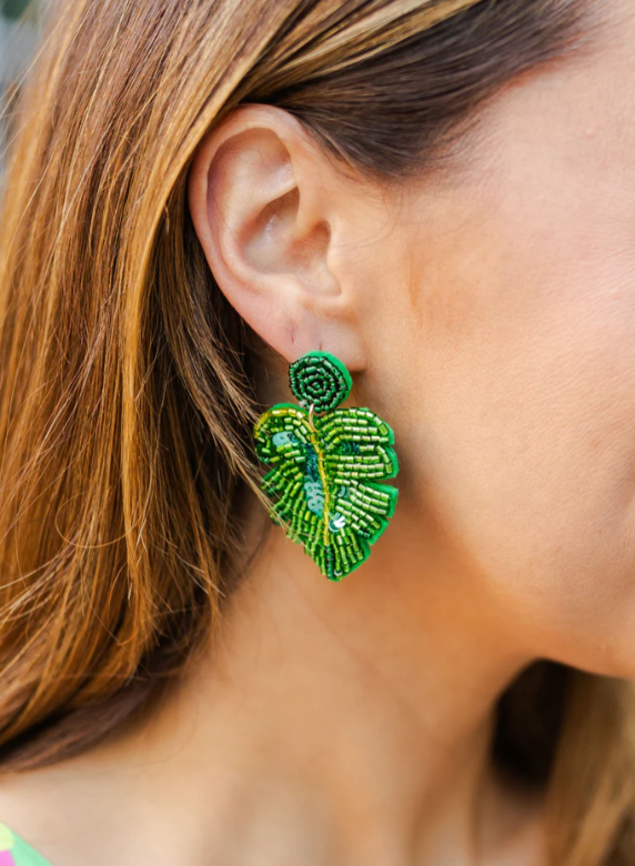 Palm Frond Earrings