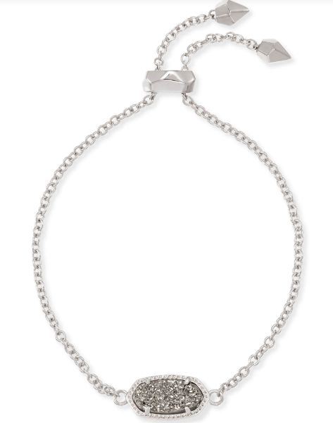 Elaina Bracelet Silver Platinum Drusy