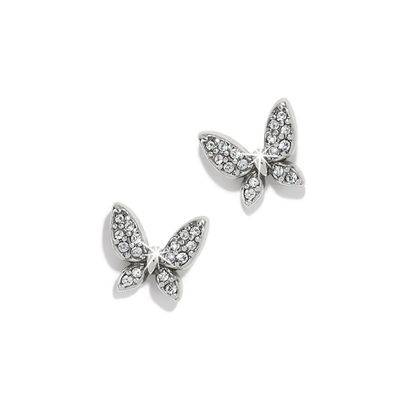 Enchanting Butterfly Post Silver Earrings