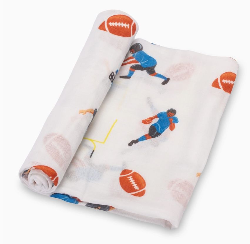 Touchdown Football Swaddle Blanket