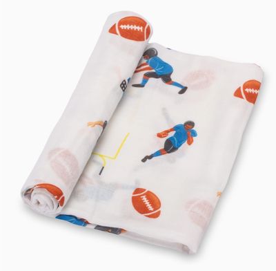 Touchdown Football Swaddle Blanket