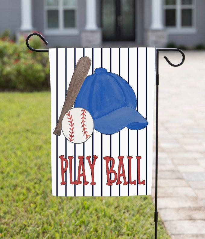 Play Ball Baseball Garden Flag