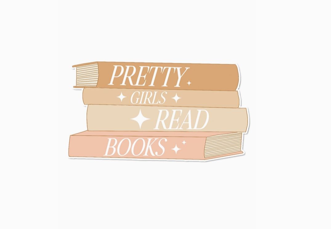 Pretty Girls Read Books Sticker