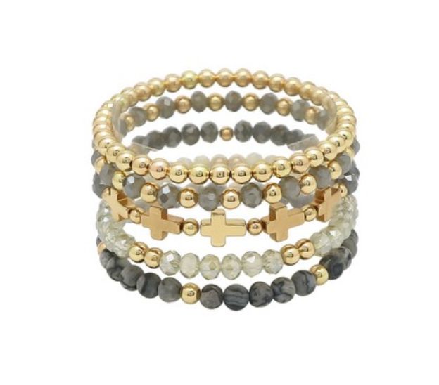 The Gunner Gray Bracelet Stack