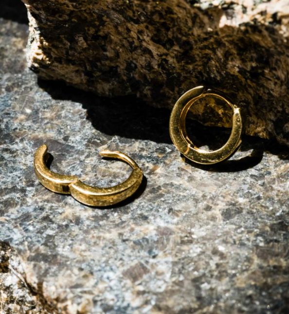 Able™ Hinge Hoop Earrings Gold