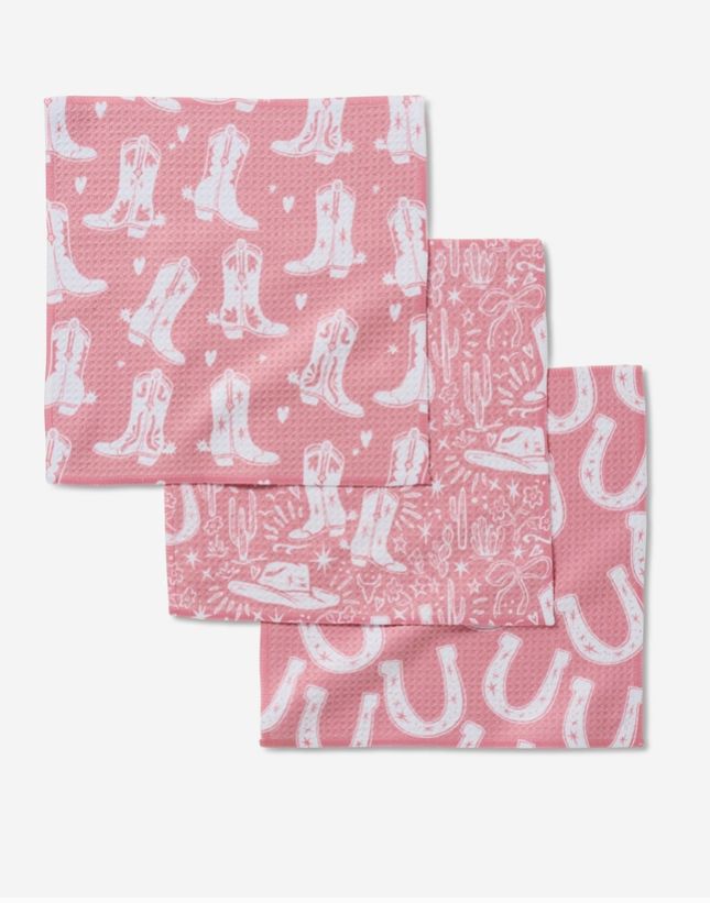 Chic Lucky Boots Dishcloth Set