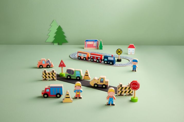 Train Wood Toy Set