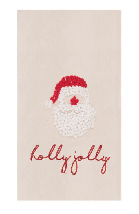 Holly Jolly Santa Towel